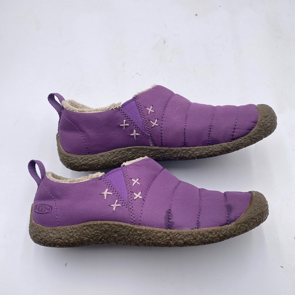 KEEN Howser II Slip-On Slipper Shoes Womens 7 Purple Quilted Fleece Lined - Picture 5 of 13